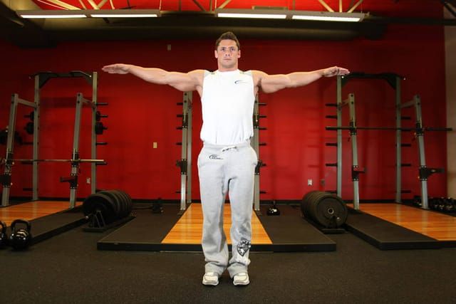 Arm circles, start position