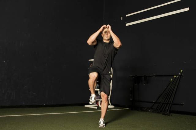 Butt kicks, finish position