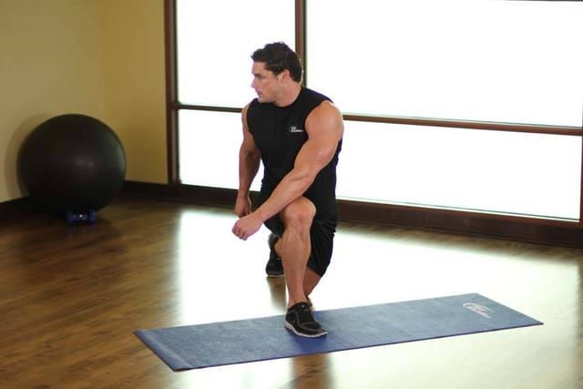 Reverse lunge, finish position